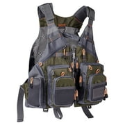 Bassdash Lightweight and Durable Unisex Fishing Vest Pack, One Size, Green